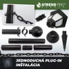 Strend Pro Garden, Kerti lámpa lánc, 2x napelemes lámpa, 1x LED, 16,5x16,5x71,5 cm