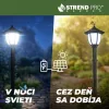 Strend Pro Garden, Kerti lámpa lánc, 2x napelemes lámpa, 1x LED, 16,5x16,5x71,5 cm