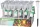 Strend Pro Garden Lisa, Napelemes lámpa, 1xLED, 5,5x32,5 cm, 24 db