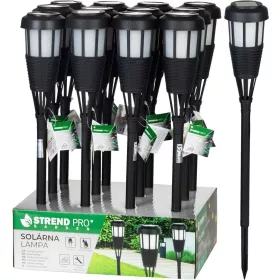   Strend Pro Garden, Napelemes lámpa, fekete, 6x LED, 7,5x51 cm, 12 db