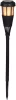 Strend Pro Garden, Napelemes lámpa, fekete, 6x LED, 7,5x51 cm, 12 db