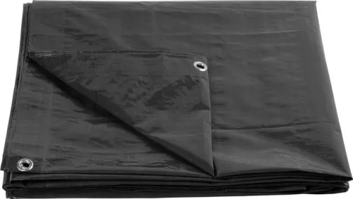 Tarpaulin Strong 5x8 m, Takaróponyva fűzőlyukakkal, 200 g/m, antracit