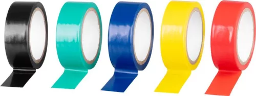 Strend Pro szigetelőszalag, 19 mm, H-5 m, PVC, max. 80°C, 600V, 5 db