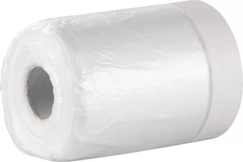 Takarófólia Strend Pro, 550 mm, H-30 m, PE, festő, maszkoló ragasztószalaggal, takaró, padlóra