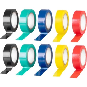   Strend Pro szigetelőszalag, 19 mm, H-10 m, PVC, max. 80°C, 600V, 10 db