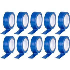   Strend Pro szigetelőszalag, 19 mm, H-10 m, max. 80°C, 600V, kék, PVC, 10 db