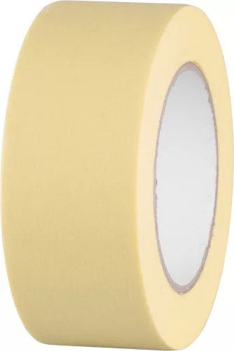 Maszkolószalag Strend Pro, 50 mm, Hossz: 50 m, 80°C, festő, ragasztó, sárga