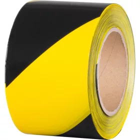   Figyelmeztető szalag Strend Pro, 80 mm, Hossz: 250 m, PE, sárga/fekete