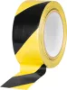 Figyelmeztető szalag Strend Pro, 50 mm, Hossz: 33 m, PVC, ragasztó, sárga/fekete