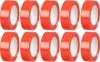 Strend Pro szigetelőszalag, 19 mm, H-10 m, max. 80°C, 40.0 kV/mm, piros, PVC, 10 db