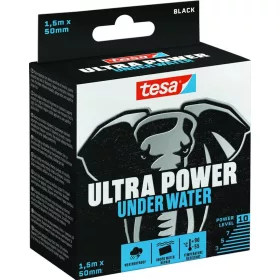   Vízálló javító tapasz tesa Ultra Power Under Water, fekete, 50 mm, Hossz: 1,5 m