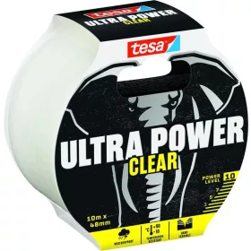   Átlátszó tesa szövetszalag tesa Ultra Power Clear, javító, PE , 48 mm, Hossz: 10 m