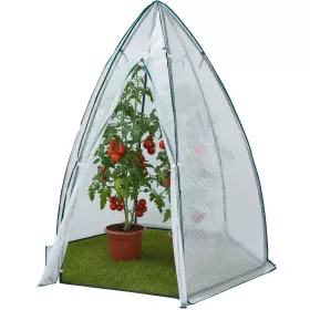   Strend Pro Greenhouse, Palántanevelő fóliasátor, piramis, 1600x1600x1800 mm