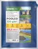 Tarpaulin Poolco 5,5 m, Kerek takaróponyva fűzőlyuakkal, 120 g/m, kék