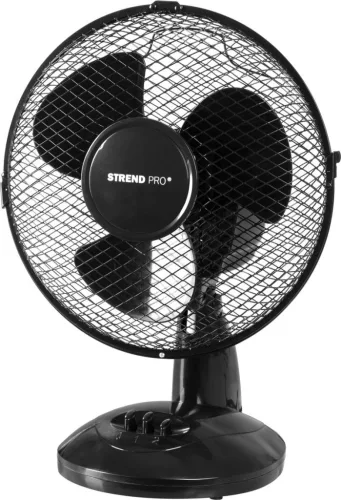 Strend Pro asztali ventilátor, fekete, 23 cm, 25 W