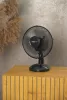 Strend Pro asztali ventilátor, fekete, 23 cm, 25 W