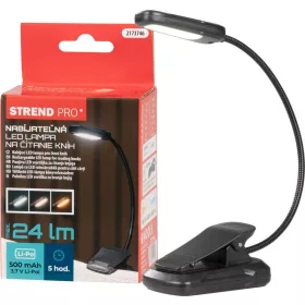Strend Pro olvasólámpa, LED, USB, 24 lm, 3 színárnyalat
