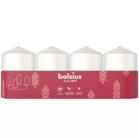   Gyertyák Bolsius Pillar Advent, fehér, 60x40 mm, csomag 4 db