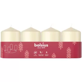   Gyertyák Bolsius Pillar Advent, krémszínű, 60x40 mm, csomag 4 db