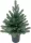 MagicHome Karácsonyi Firian, 3D Karácsonyfa, virágcserépben lévő jegenyefenyő, 60 cm