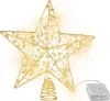 MagicHome, Karácsonyi csillag, műanyag, 10x LED meleg fehér, 25 cm, 2xAA
