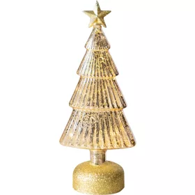  MagicHome, Karácsonyi, üvegkarácsonyfa, 10x meleg fehér LED, 12x8x29 cm, 3xAAA