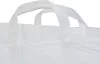 BigBag TSF2, Kerti húzózsinóros zsák 2 füllel, 68x35x46 cm, PP, fehér, lapos aljú, max. 100 kg
