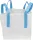 BigBag TOF4, 4 fülű lapos aljú zsák, 70x70x70 cm, PP, fehér, max. 800 kg