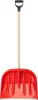 Snowman D, Hólapát fém éllel, fa nyéllel 100 cm, 470x370 mm, PVC