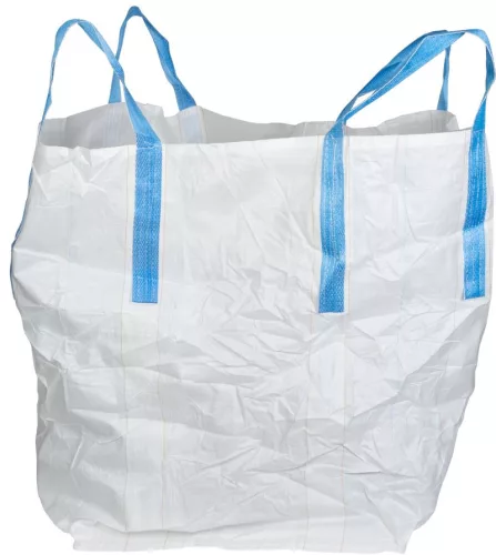 BigBag TOF4, 4 fülű lapos aljú zsák, 90x90x120 cm, PP, max. 1000 kg