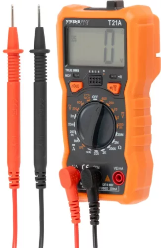 Strend Pro Premium multiméter, digitális, 1000A, 20A, 3xAAA