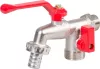 Strend Pro, Dupla kerti csap, 3/4"-3/4"-1/2"