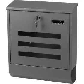   Strend Pro LINEA postaláda névtábla-ablakkal – 35 × 11,5 × 41,5 cm, antracit
