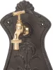 Strend Pro Garden LT-H20680, Kerti mosdó, barna, 250x115x415 mm