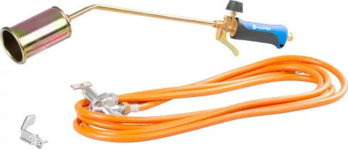 Perzselő KEMPER 121960MT5RF, gázhoz, LPG, 60 mm, 630 mm, 7,9 kW, 5 m tömlővel, szabályzó