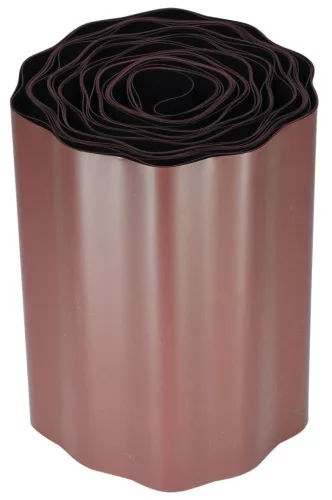 Strend Pro Garden, Műanyag gyepszegély, 150 mm, hossz 9 m, barna