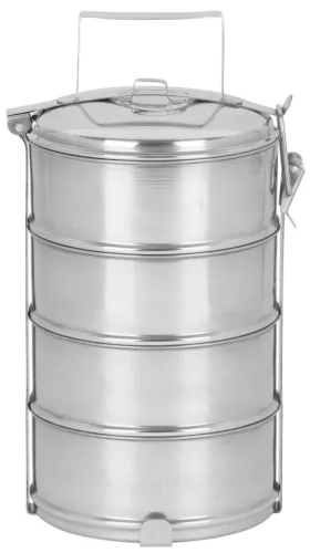 MagicHome rozsdamentes acél ételhordó – 4 × 1200 ml