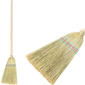   MagicHome cirokseprű szőnyegekhez – közepes, 3 varrásos, 65 cm-es nyél