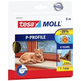 Tesa Tömítés P profil , barna, hossz 6 m