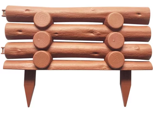 Strend Pro Garden GF067, Műanyag kerti szegély, 44x31 cm, terrakotta