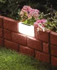 Strend Pro Garden GB004, Napelemes műanyag szegély, 45x29 cm, LED, 4 db, hossza kb. 1,80 m