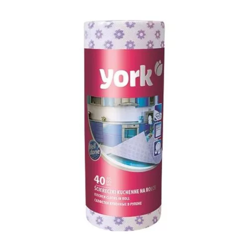 York konyhai törlőkendő tekercsben – 25 × 40 cm, 40 db