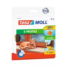 Tesa tömítés E profil , barna, hossz 6 m