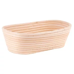   MagicHome rattan kelesztőkosár kenyérhez – ovális, max. 850 g, 35 × 14 × 7 cm