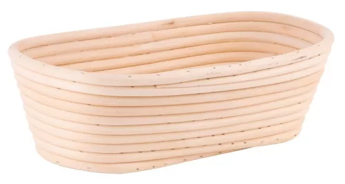 MagicHome rattan kelesztőkosár kenyérhez – ovális, max. 850 g, 35 × 14 × 7 cm