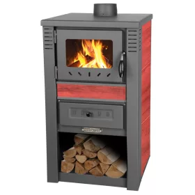 Kályha Nova Ceramic, 7,5 kW, 120 mm, piros
