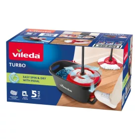   Vileda TURBO 2 az 1-ben forgó felmosókészlet – felmosó + vödör