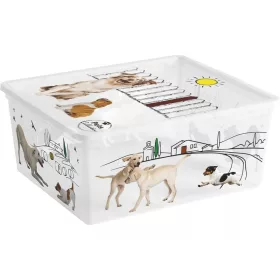   KIS C Style Pets M, Fedeles tárolódoboz, 18 lit., 34x40x17 cm
