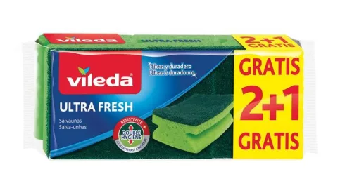 Vileda Ultra Fresh edénymosó szivacs – 2+1 db