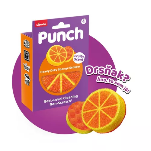 Vileda Punch szivacs - narancs